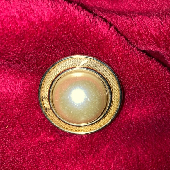 VINTAGE GOLD FILIGREE CIRCLE PIN &/OR EARRINGS - Picture 5 of 6